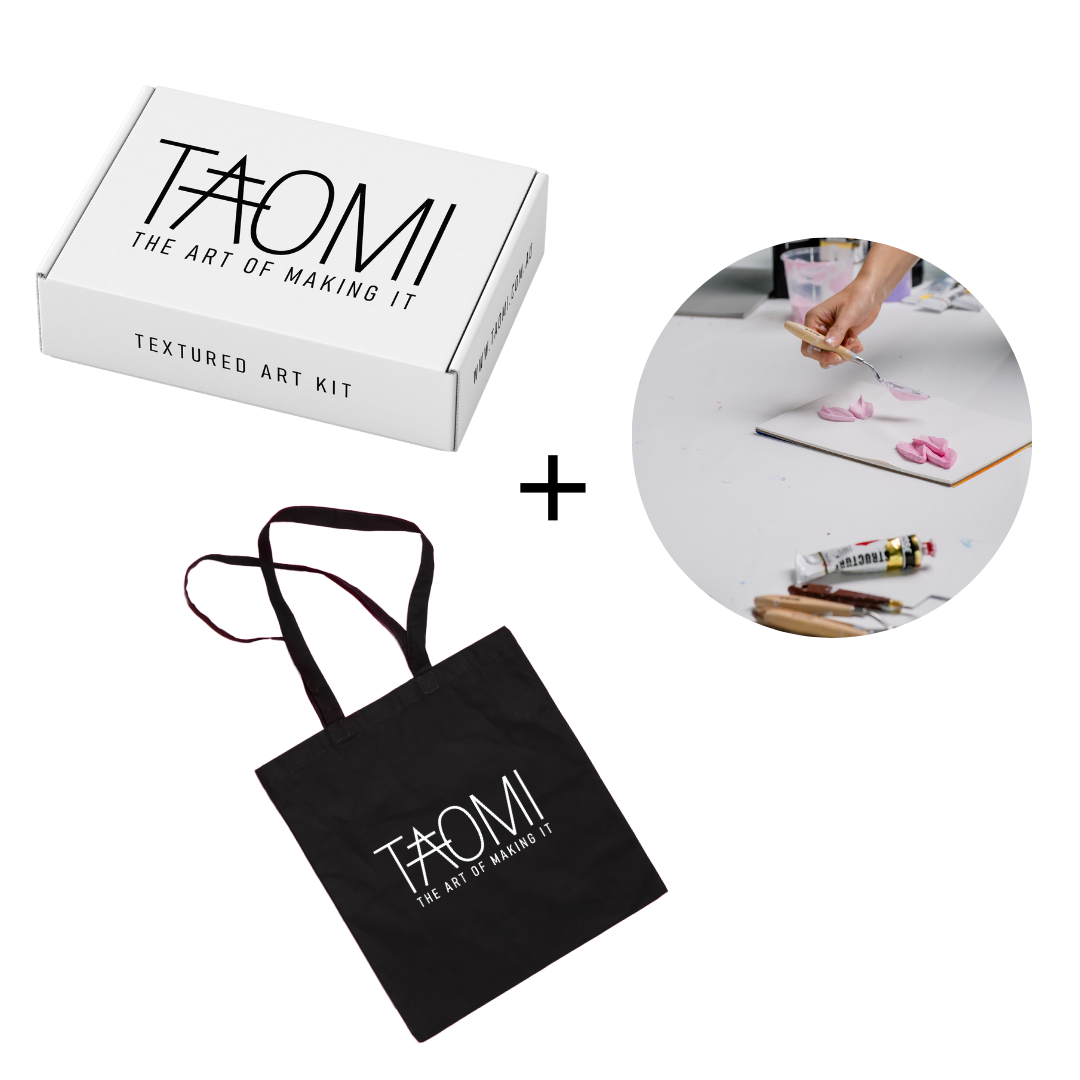 TEXTURED ART KIT + FREE WORKSHOP &amp; REUSABLE TAOMI BAG